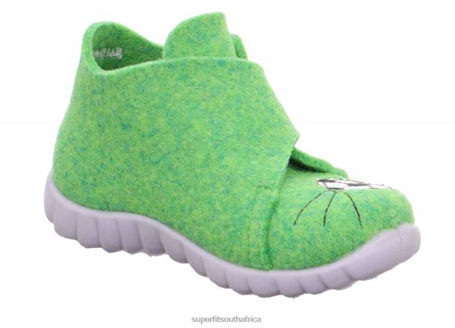 HAPPY - Slipper with Velcro Fastener Babies Green NLL0120 Superfit Slippers