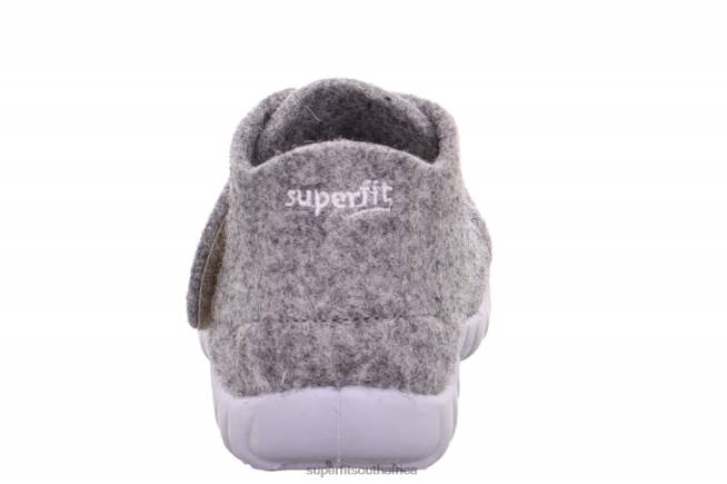 HAPPY - Slipper with Velcro Fastener Babies Grey NLL0113 Superfit Slippers