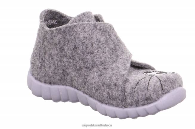 HAPPY - Slipper with Velcro Fastener Babies Grey NLL0113 Superfit Slippers