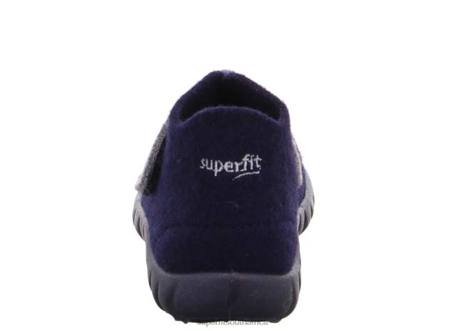 HAPPY - Slipper with Velcro Fastener Babies Ocean/Combi NLL0139 Superfit Slippers