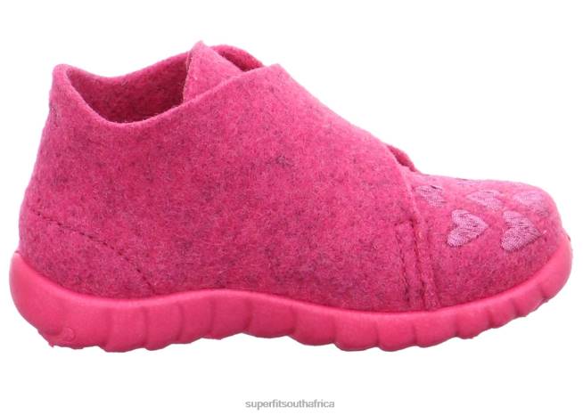 HAPPY - Slipper with Velcro Fastener Babies Pink NLL0140 Superfit Slippers