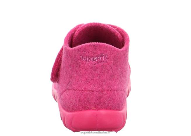 HAPPY - Slipper with Velcro Fastener Babies Pink NLL0140 Superfit Slippers