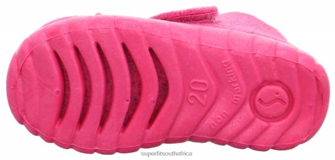 HAPPY - Slipper with Velcro Fastener Babies Pink NLL0140 Superfit Slippers