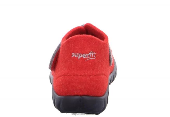 HAPPY - Slipper with Velcro Fastener Babies Red Combi NLL0156 Superfit Slippers