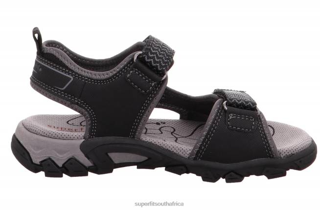 HIKE - Sandal with Velcro Fastener Toddlers Black NLL0615 Superfit Sandals