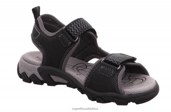 HIKE - Sandal with Velcro Fastener Toddlers Black NLL0615 Superfit Sandals