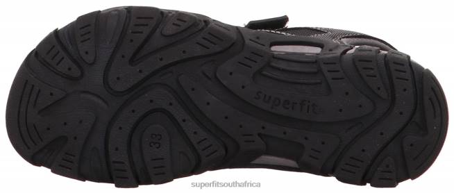 HIKE - Sandal with Velcro Fastener Toddlers Black NLL0615 Superfit Sandals