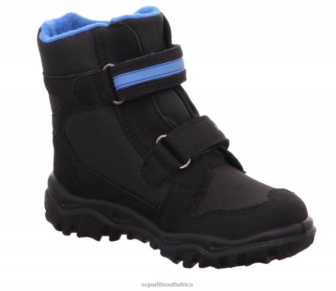 HUSKY - Boot with Velcro Fastener Toddlers Black/Blue NLL0701 Superfit Boots