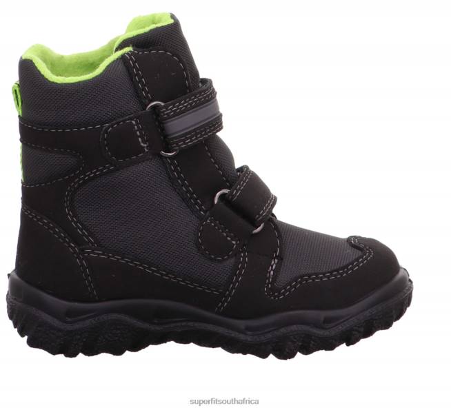 HUSKY - Boot with Velcro Fastener Toddlers Black/Green NLL0725 Superfit Boots