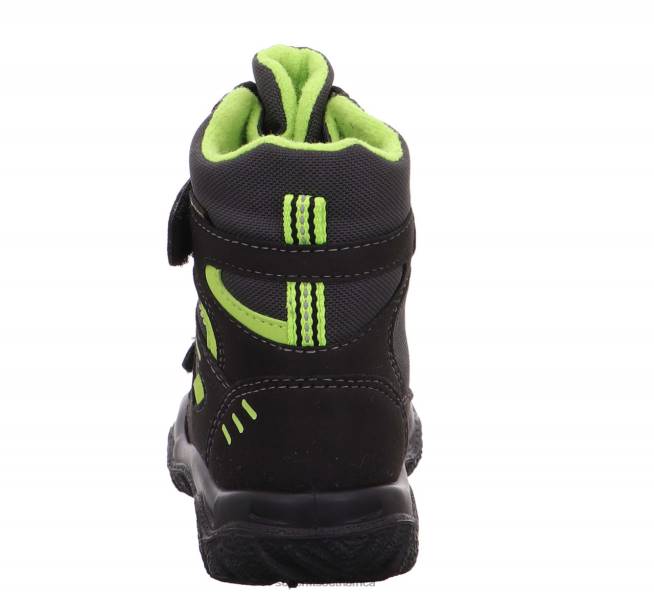 HUSKY - Boot with Velcro Fastener Toddlers Black/Green NLL0725 Superfit Boots