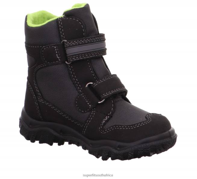 HUSKY - Boot with Velcro Fastener Toddlers Black/Green NLL0725 Superfit Boots