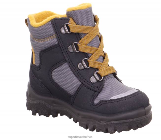 HUSKY1 - Boot with Lacing Babies Grey/Yellow NLL0458 Superfit Boots