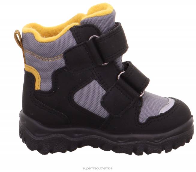 HUSKY1 - Boot with Velcro Fastener Babies Black/Yellow NLL0454 Superfit Boots