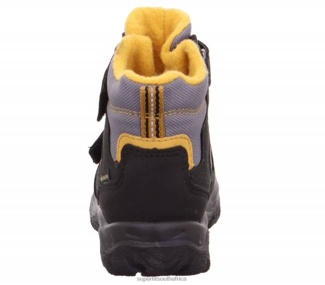 HUSKY1 - Boot with Velcro Fastener Babies Black/Yellow NLL0454 Superfit Boots