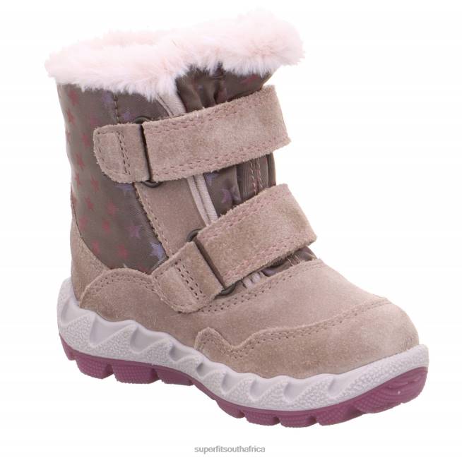 ICEBIRD - Boot with Velcro Fastener Babies Beige/Pink NLL0492 Superfit Boots