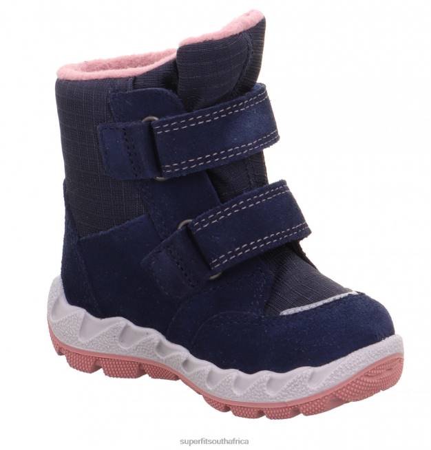 ICEBIRD - Boot with Velcro Fastener Babies Blue/Pink NLL0471 Superfit Boots