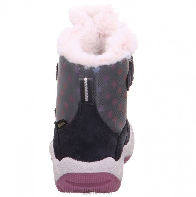 ICEBIRD - Boot with Velcro Fastener Babies Grey/Pink NLL0484 Superfit Boots