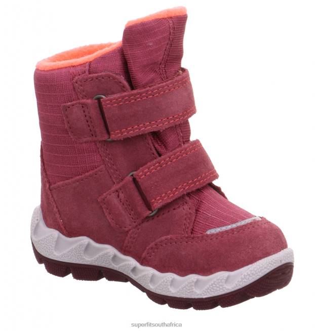 ICEBIRD - Boot with Velcro Fastener Babies Pink/Orange NLL0468 Superfit Boots