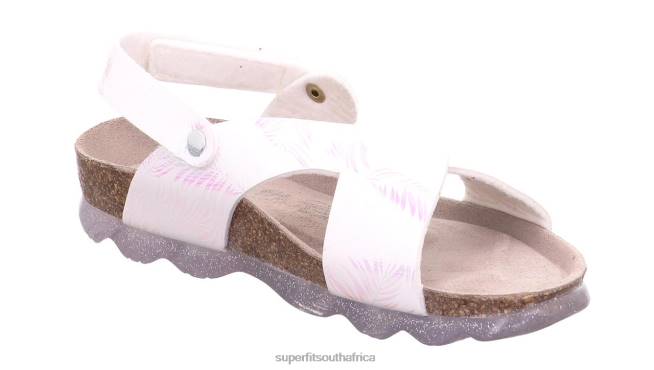 JELLIES - Sandal with Velcro Fastener Toddlers White/Silver NLL0603 Superfit Sandals