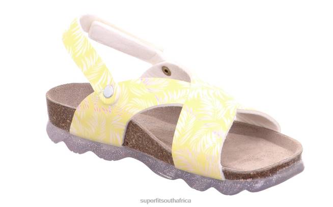 JELLIES - Sandal with Velcro Fastener Toddlers Yellow/Silver NLL0604 Superfit Sandals