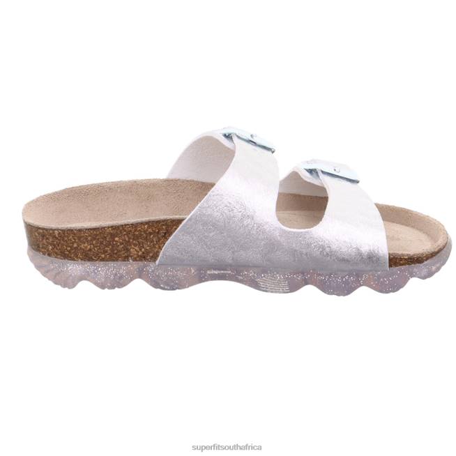 JELLIES - Slipper with Buckle Toddlers Silver NLL0552 Superfit Slippers