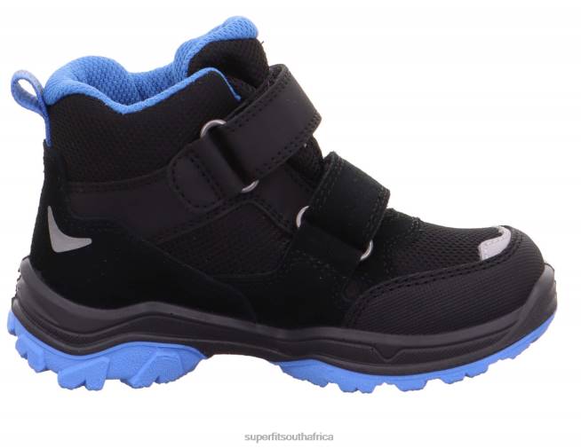 JUPITER - Boot with Velcro Fastener Toddlers Black/Light Blue NLL0766 Superfit Boots