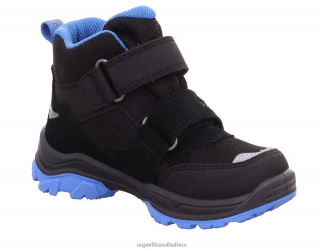 JUPITER - Boot with Velcro Fastener Toddlers Black/Light Blue NLL0766 Superfit Boots