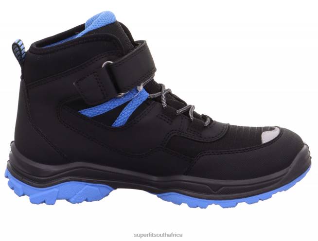 JUPITER - Boot with Velcro Fastener Toddlers Black/Light Blue NLL0904 Superfit Boots