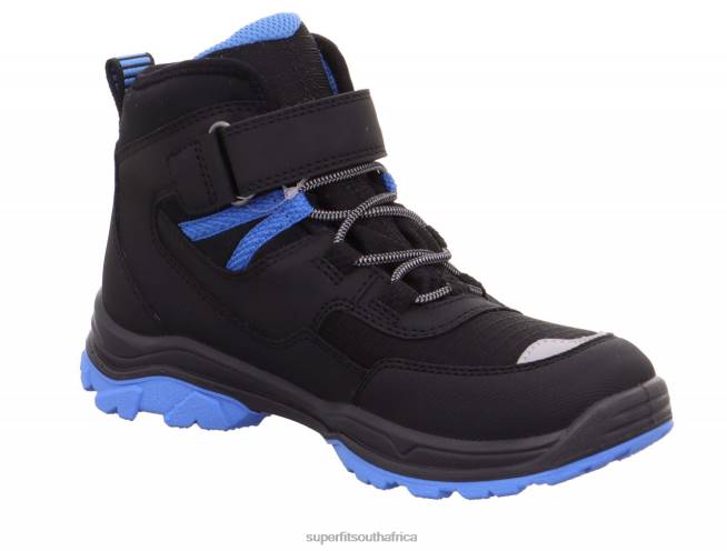 JUPITER - Boot with Velcro Fastener Toddlers Black/Light Blue NLL0904 Superfit Boots