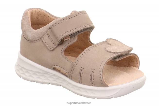 LAGOON - Sandal with Velcro Fastener Babies Beige NLL0226 Superfit Sandals