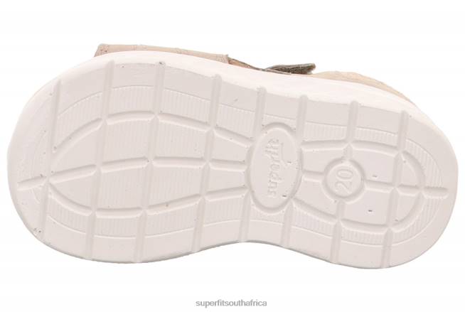 LAGOON - Sandal with Velcro Fastener Babies Beige NLL0226 Superfit Sandals