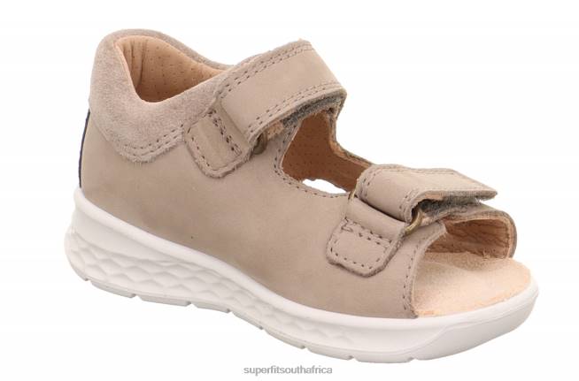 LAGOON - Sandal with Velcro Fastener Babies Beige/Blue NLL0230 Superfit Sandals