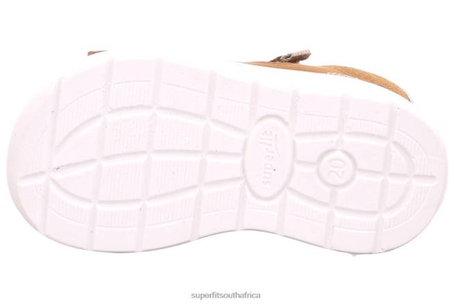 LAGOON - Sandal with Velcro Fastener Babies Brown/Beige NLL0205 Superfit Sandals