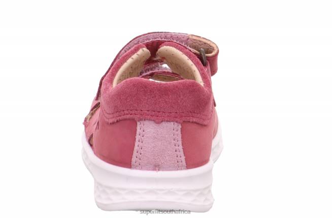 LAGOON - Sandal with Velcro Fastener Babies Pink NLL0200 Superfit Sandals