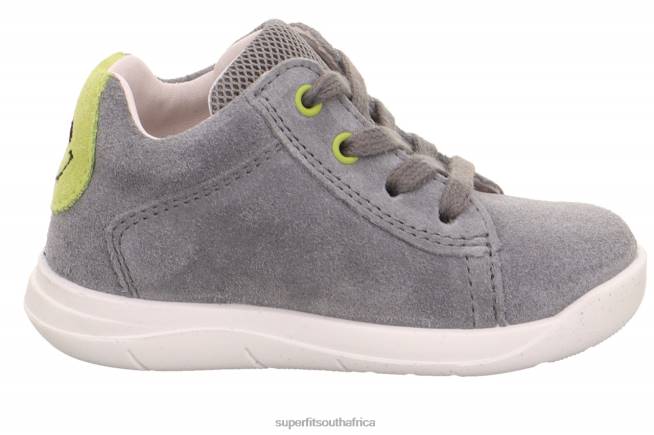 LILLO - Sneakers low with Lacing Babies Light Grey/Green NLL0350 Superfit Low Sneakers