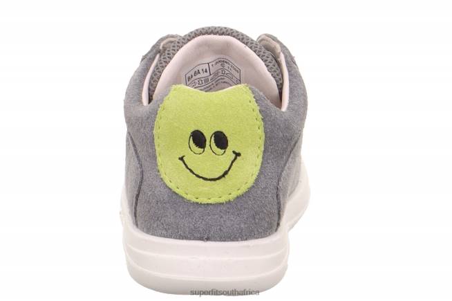 LILLO - Sneakers low with Lacing Babies Light Grey/Green NLL0350 Superfit Low Sneakers