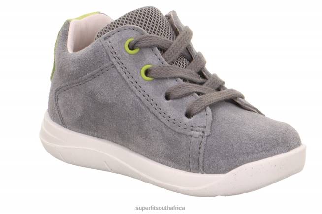 LILLO - Sneakers low with Lacing Babies Light Grey/Green NLL0350 Superfit Low Sneakers