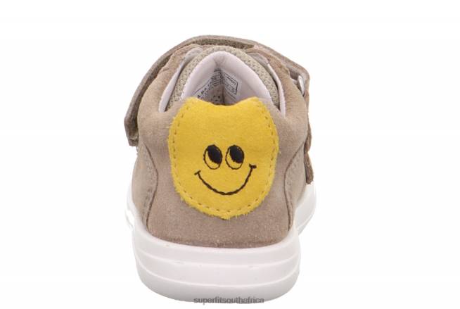 LILLO - Sneakers low with Velcro Fastener Babies Beige/Yellow NLL0312 Superfit Low Sneakers