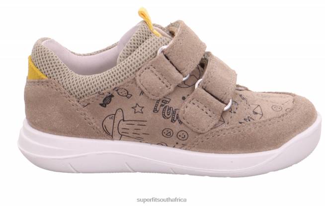 LILLO - Sneakers low with Velcro Fastener Babies Beige/Yellow NLL0313 Superfit Low Sneakers