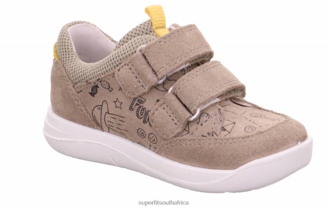 LILLO - Sneakers low with Velcro Fastener Babies Beige/Yellow NLL0313 Superfit Low Sneakers