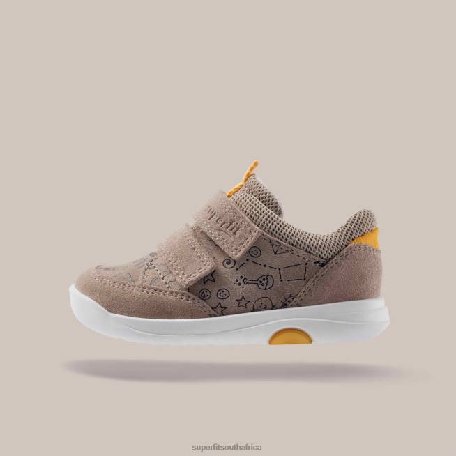 LILLO - Sneakers low with Velcro Fastener Babies Beige/Yellow NLL0313 Superfit Low Sneakers