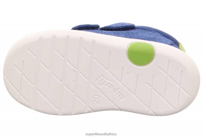 LILLO - Sneakers low with Velcro Fastener Babies Blue/Green NLL0269 Superfit Low Sneakers