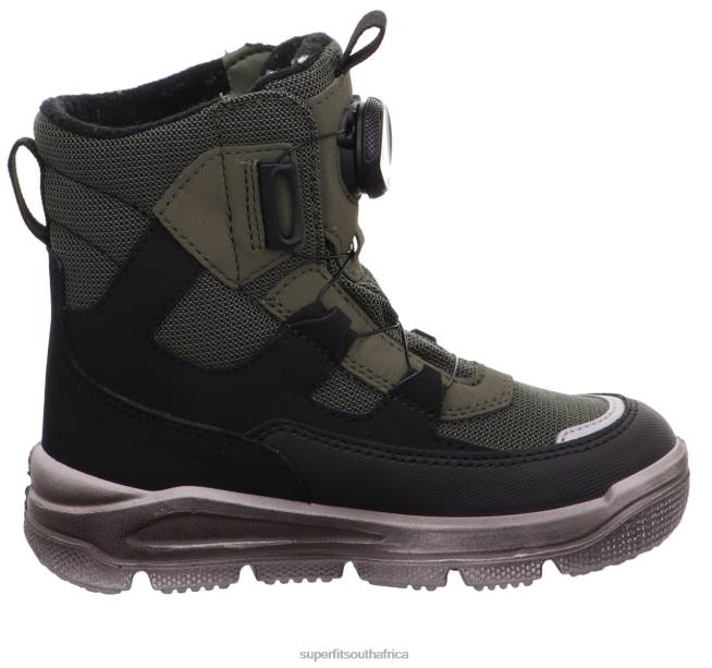 MARS - Boot with BOA Fit System Toddlers Black/Green NLL0691 Superfit Boots