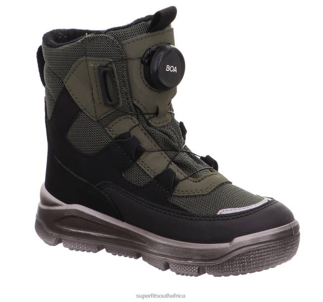 MARS - Boot with BOA Fit System Toddlers Black/Green NLL0691 Superfit Boots