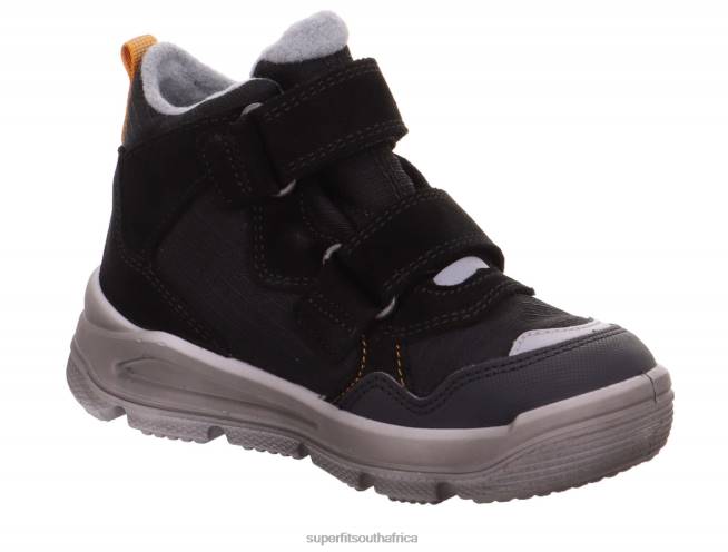 MARS - Boot with Velcro Fastener Babies Black/Orange NLL0456 Superfit Boots