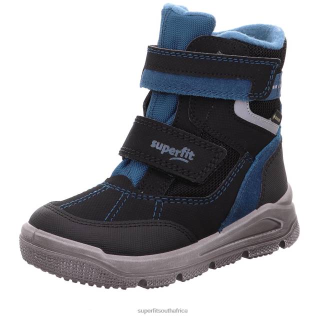 MARS - Boot with Velcro Fastener Toddlers Black/Blue NLL0735 Superfit Boots