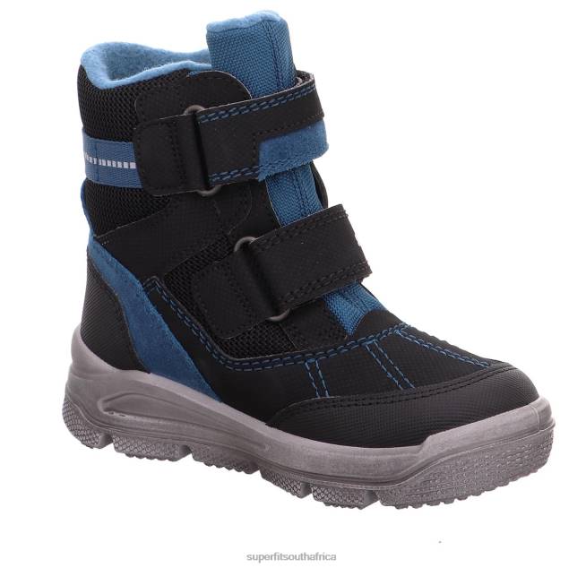 MARS - Boot with Velcro Fastener Toddlers Black/Blue NLL0735 Superfit Boots