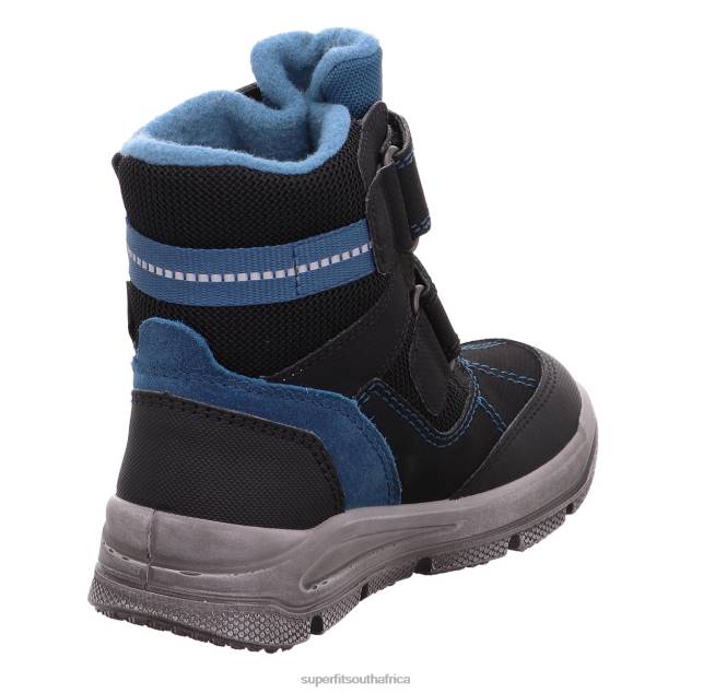 MARS - Boot with Velcro Fastener Toddlers Black/Blue NLL0735 Superfit Boots