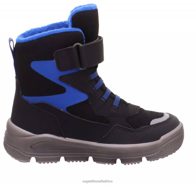 MARS - Boot with Velcro Fastener Toddlers Black/Blue NLL0748 Superfit Boots