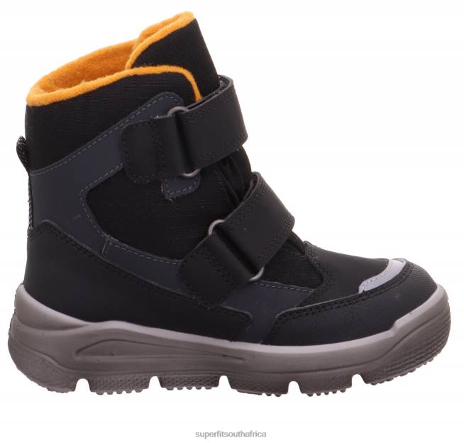 MARS - Boot with Velcro Fastener Toddlers Black/Orange NLL0711 Superfit Boots